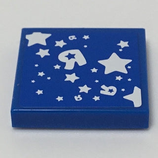 Tile Decorated 2x2, Toys R Us Stars and R Pattern (Sticker), Part# 3068bpb0590 Part LEGO®   