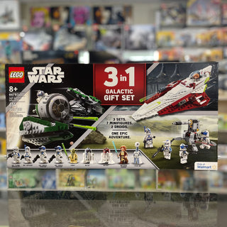 Star Wars Bundle Pack, 3 in 1 Galactic Gift Set (Sets 75333, 75345, and 75360) - Jedi Masters Gift Set, 66787 Building Kit LEGO®
