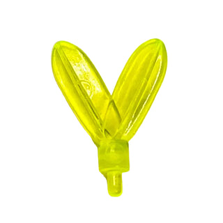 Minifigure, Plume Feathers with Small Pin, Part# 30126 Part LEGO® Trans-Neon Green