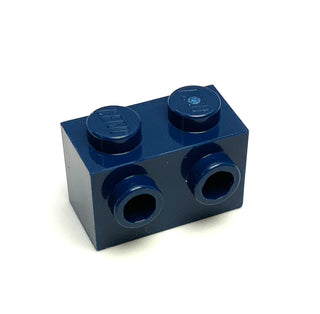 Brick, Modified 1x2 with Studs on 1 Side, Part# 11211 Part LEGO® Dark Blue  