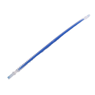 Hose, Flexible Ribbed with 8mm Ends 19L / 15.2cm with Molded Blue Center Pattern, Part# 57539pb03 Part LEGO® Trans-Clear
