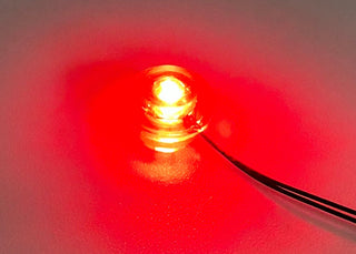 1x1 Stud LED Light-up Round Plate, DIY System, LS1x1RP-DC Custom Parts United Brick Co® Red