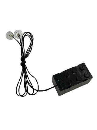 1x1 Round LED Light-up Studs x2, Battery Operated, LS1x1DRPB Custom Parts United Brick Co® RGB