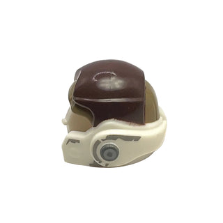 Minifigure, Headgear Helmet SW Rebel with Dark Brown and Dark Tan Pattern, Part# 11538pb03 Part LEGO®