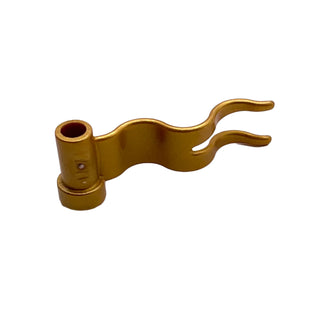 Flag 4x1 Wave Left, Part# 4495a Part LEGO® Pearl Gold