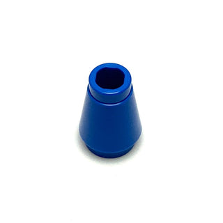 Cone 1x1 with Top Groove, Part# 4589b Part LEGO® Blue  