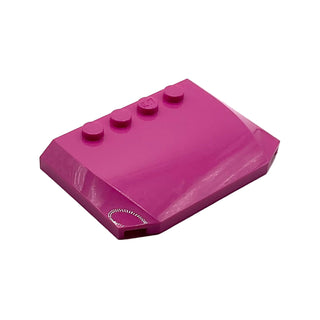 Wedge 4 x 6 x 2/3 Triple Curved, Part# 52031 Part LEGO® Dark Pink