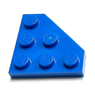 Wedge, Plate 3 x 3 Cut Corner, Part# 2450 Part LEGO® Blue