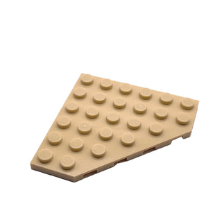Wedge, Plate 6 x 6 Cut Corner, Part# 6106 Part LEGO® Tan