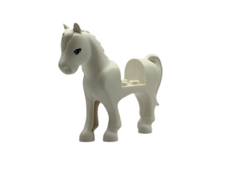 Horse with 2 x 2 Cutout with Dark Azure Eyes and 2 Black Eyelashes Pattern LEGO® Animals LEGO®