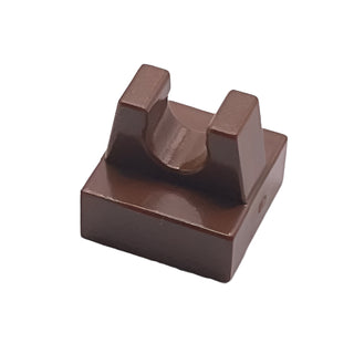 Tile, Modified 1x1 with Clip, Part# 2555 Part LEGO® Brown