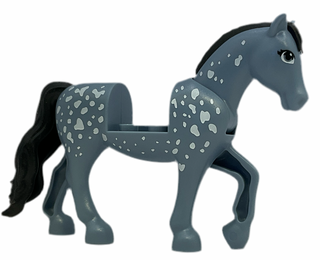 Horse with Molded Black Tail and Mane and Printed White Spots Lego® Animals LEGO®