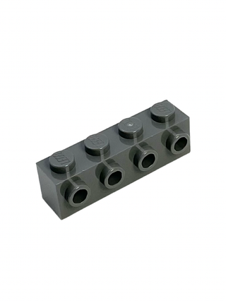 Brick, Modified 1x4 with Studs on Side, Part# 30414 Part LEGO® Dark Bluish Gray