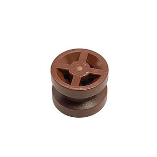 Wheel 8mm D. x 6mm, Part# 4624 Part LEGO® Reddish Brown