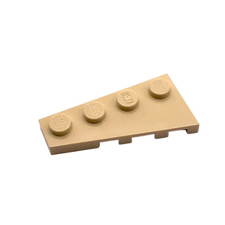 Wedge, Plate 4x2 Left, Part# 41770 Part LEGO® Tan