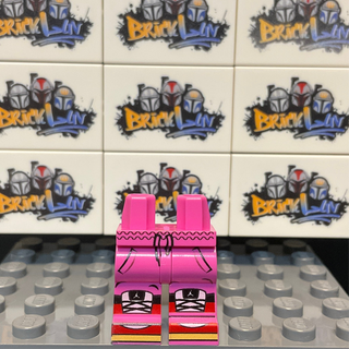 Jumpman 1s Custom minifigure BrickLuv Dark Pink