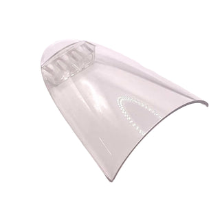 Windscreen 9 x 7 x 2 1/2 Curved Motorcycle with Technic, Liftarm Thick 1 x 3, Part# 6830 Part LEGO® Trans-Clear Very Good
