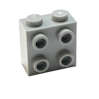 Brick, Modified 1x2x1 2/3 with Studs on Side, Part# 22885 Part LEGO® Light Bluish Gray  