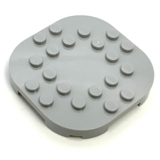 Plate, Modified 6x6 with Rounded Corners and Four Feet, Part# 66789 Part LEGO® Light Bluish Gray  