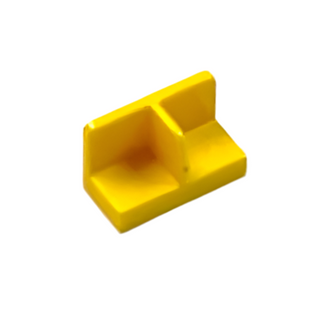 Panel 1x2x1 with Rounded Corners and Center Divider (Minifigure Stand), Part# 93095 Part LEGO® Yellow  