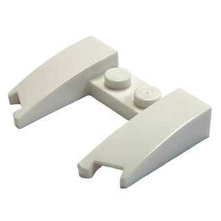 Wedge 3 x 4 x 2/3 Curved with Cutout, Part# 11291 Part LEGO® White