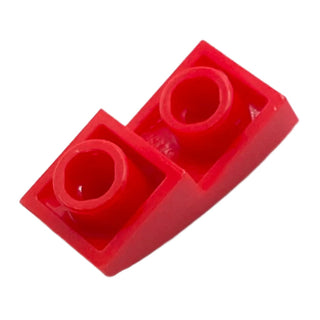 Slope, Curved 2 x 1 x 2/3 Inverted, Part# 24201 Part LEGO® Red