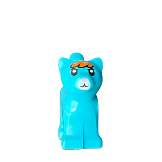 Mo- Baby Kitten with Medium Azure and Orange Fur, 80686pb03 LEGO® Animals LEGO®