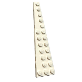 Wedge, Plate 12 x 3 Left, Part# 47397 Part LEGO® White