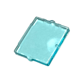 Glass for Window 1 x 2 x 2 Flat Front, Part# 60601 Part LEGO® Trans-Light Blue