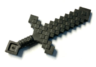 Minifigure Weapon, Minecraft Sword, Part# 18787 Part LEGO® Pearl Dark Gray (Netherite)  