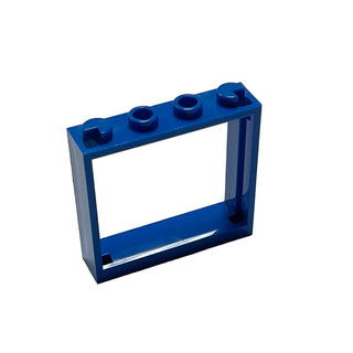 Window 1x4x3 - No Shutter Tabs, Part# 60594 Part LEGO® Blue 1 Part