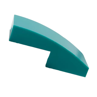 Slope, Curved 2 x 1 x 2/3, Part# 11477 Part LEGO® Dark Turquoise 1 Part