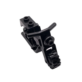 Motorcycle Town with Trans-Clear Wheels with Black Tires, Part# x81c02 Part LEGO® Black Very Good