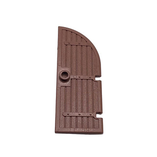 Door 1 x 3 x 6 Curved Top, Part# 2554 Part LEGO® Brown Very Good