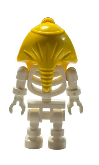 Skeleton with Standard Skull, Yellow Mummy Headdress, gen008 - LEGO® Adventurers Minifigure