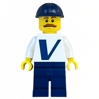 Male with Vestas Logo on Torso, twn366 - LEGO® Town Minifigure