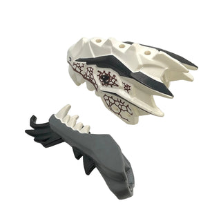 Ninjago Earth Ultra Dragon Head Jaw Upper and Lower, Part# 93071pb02 + 93072pb04 Part LEGO®