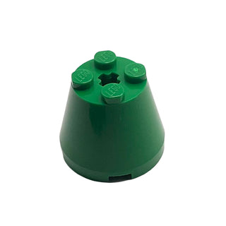 Cone 3x3x2, Part# 6233 Part LEGO® Green