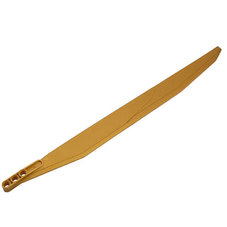 Tan colored elongated rotor blade with thick liftarm and groove detail, featuring connection holes at one end.
