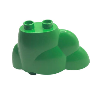 Duplo, Plant Bush / Tree Top / Rock Pile with 2 Studs, Part# 64132 Part LEGO® Bright Green Very Good