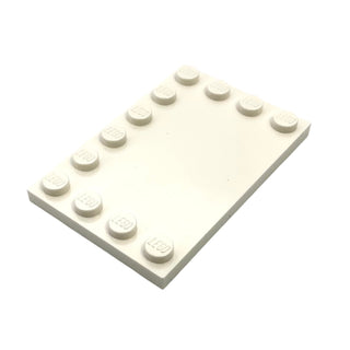 Tile, Modified 4x6 with Studs on Edges, Part# 6180 Part LEGO® White