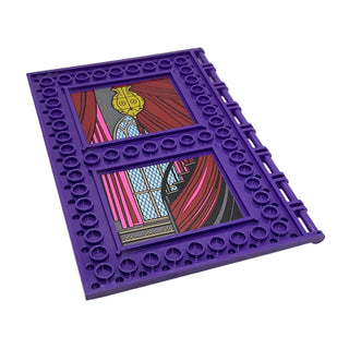 Tile, Modified 10x16 with Studs on Edges and Bar Handles with Hogwarts Divination Class Pattern, Part# 69934pb017