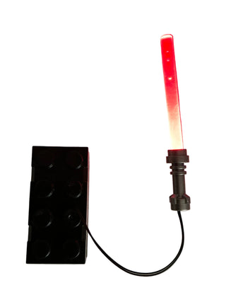 LED Light-Up Lightsaber, Battery Operated, LSB Custom Parts United Brick Co® Red