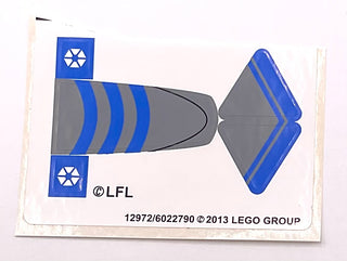 Sticker Sheet for Set BARC Speeder with Sidecar, 75012 - (12972/6022790), Part# 75012stk01 Part LEGO® Missing 9 Stickers / Cut Sticker Sheet