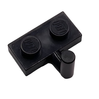 Plate, Modified 1x2 with Bar Arm Up (Horizontal Arm 6mm), Part# 4623a Part LEGO® Black