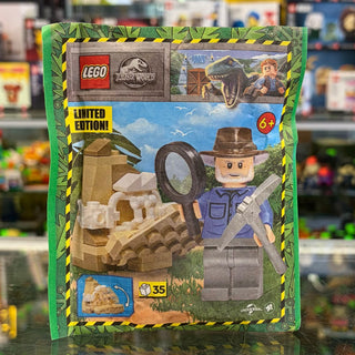 Alan with Dino Skeleton paper bag, 122334 Building Kit LEGO®