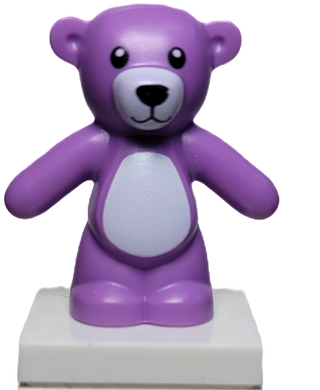 Med Lavender Teddy Bear, 98382pb007 LEGO® Animals LEGO®   