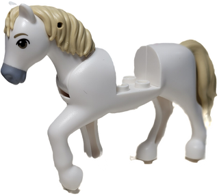 Horse, Dk Bluish Gray Nose, bb1279c01pb07 LEGO® Animals LEGO®   