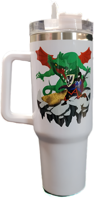 Green Dragon Tumbler with Handle  United Brick Co®   