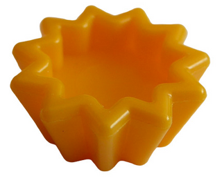 Cupcake Holder Accessory, Part# 93082 Part LEGO® Bright Light Orange  